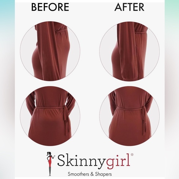 Skinny Girl High Waisted Tummy & Thigh Slimmer. XL. Black 86% Nylon/14% Spandex - Picture 3 of 13